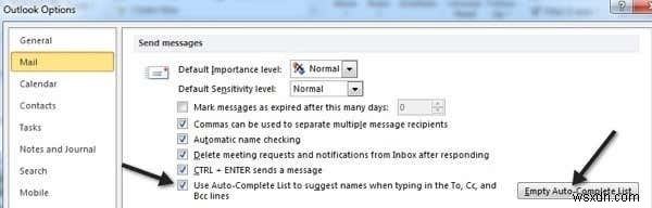 Outlook Autocomplete Not Working or Resetting?