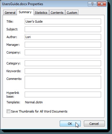 Viewing and Inserting the Date a Document was Last Modified in a Word Document