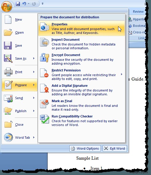 Viewing and Inserting the Date a Document was Last Modified in a Word Document