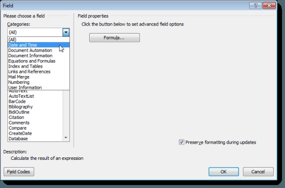 Viewing and Inserting the Date a Document was Last Modified in a Word Document