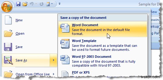 Hide Confidential Data in a Word 2007/2010 Document