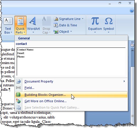 Use Spike to Cut and Paste Multiple Text Items in Word