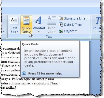 Use Spike to Cut and Paste Multiple Text Items in Word