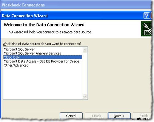Connecting Excel to MySQL
