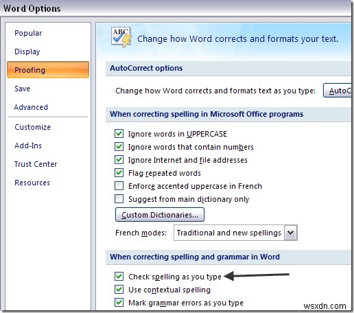 Fix Outlook Spell Checker Not Working