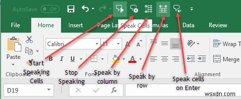 How to Use Excel’s Speak Cells Feature