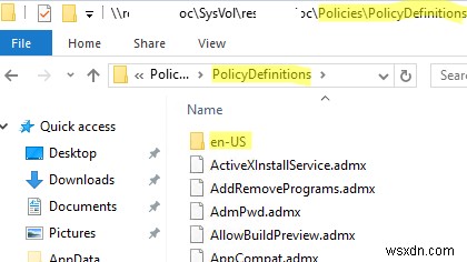 Configuring Central Store for Group Policy ADMX Templates