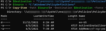Configuring Central Store for Group Policy ADMX Templates