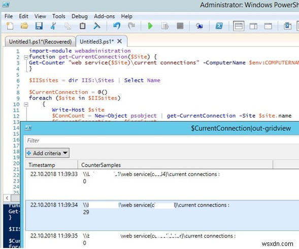 How to See Number of Active User Sessions on IIS site?