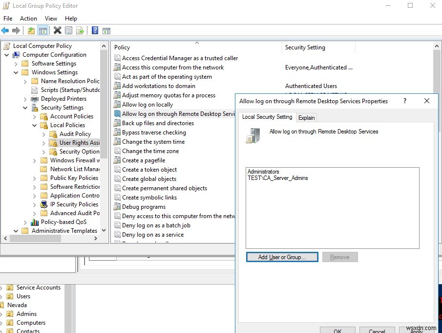 Allow RDP Access to Domain Controller for Non-admin Users