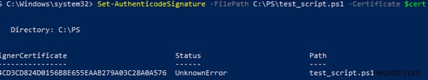 How to Sign a PowerShell Script (PS1) with a Code Signing Certificate?