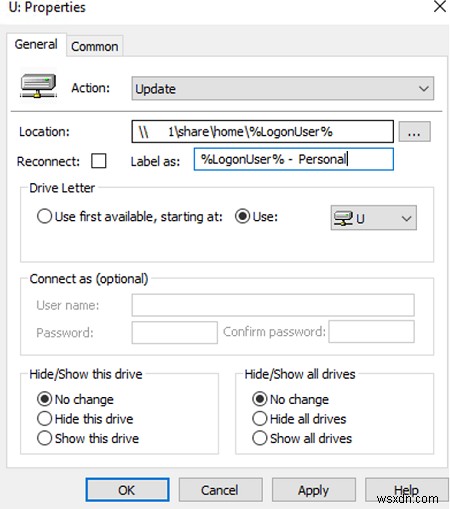 How to Map Network Drives (Shared Folders) with Group Policy?
