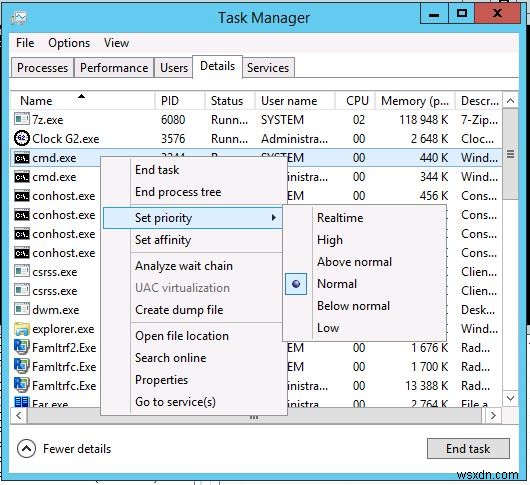 Process Priority Management in Windows