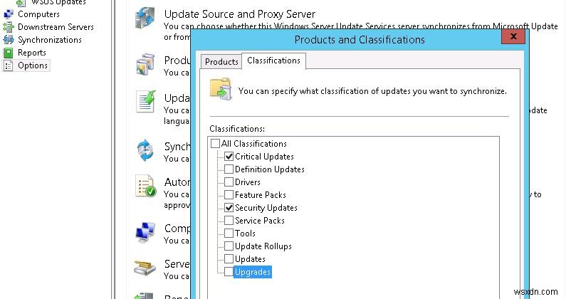 Windows 10: Unable to Download WSUS (0x80244019) Upgrade Packages