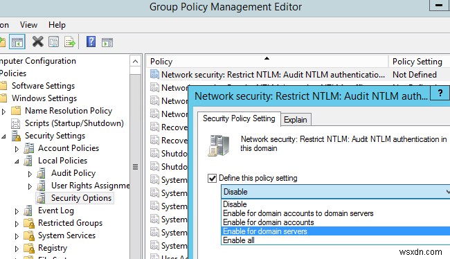 How to Disable NTLM Authentication in Windows Domain?