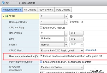 How to Install Hyper-V Role in Windows 10 VM under VMWare ESXi