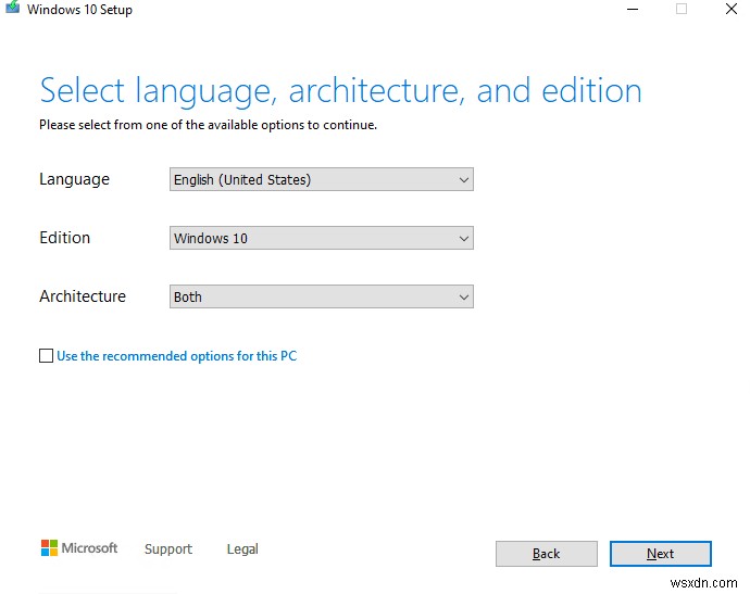 Upgrading Windows 10 Build with Setup.exe Command-Line Switches