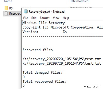 Using Windows File Recovery Tool (WINFR) on Windows 10