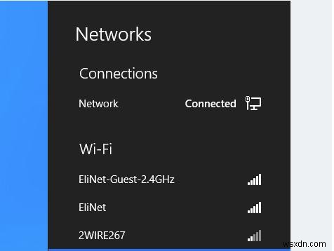 Filtering Available WiFi Networks in Windows 8