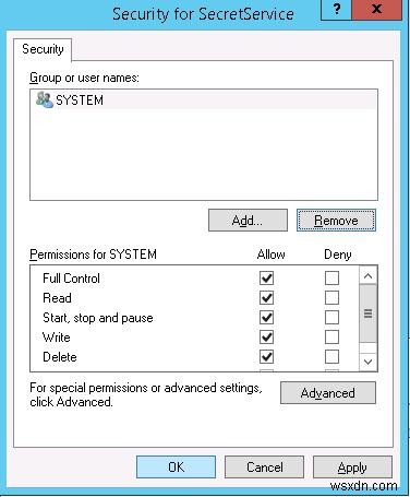 How to Hide a Windows Service from Users