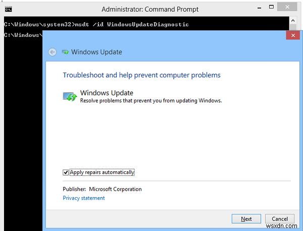 Windows 8 / 2012 Fix: “Failure configuring Windows updates. Reverting changes”