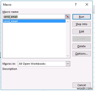 Sending Emails from Excel using VBA Macro and Outlook