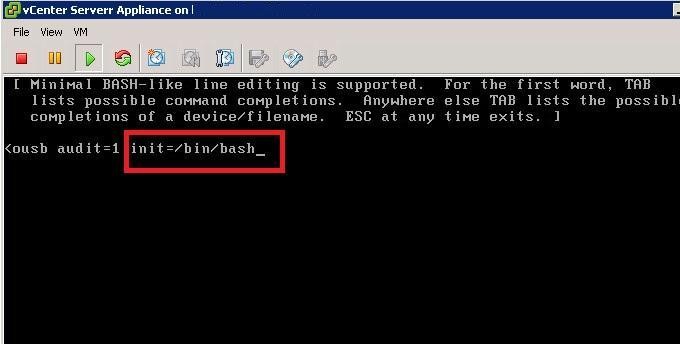 How to Reset Root Password in VMware vCenter Appliance