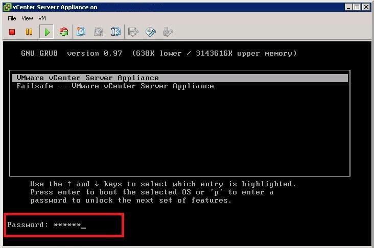 How to Reset Root Password in VMware vCenter Appliance