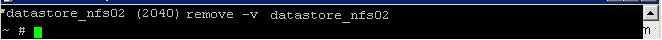 How to Remove an Inactive NFS Datastore on VMWare ESXi Host