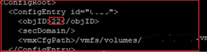 Invalid State of a Virtual Machine on VMWare ESXi