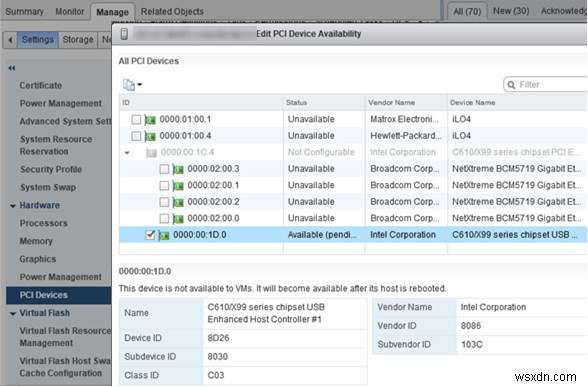 Configuring USB Devices Passthrough from VMWare ESXi to a Virtual Machine