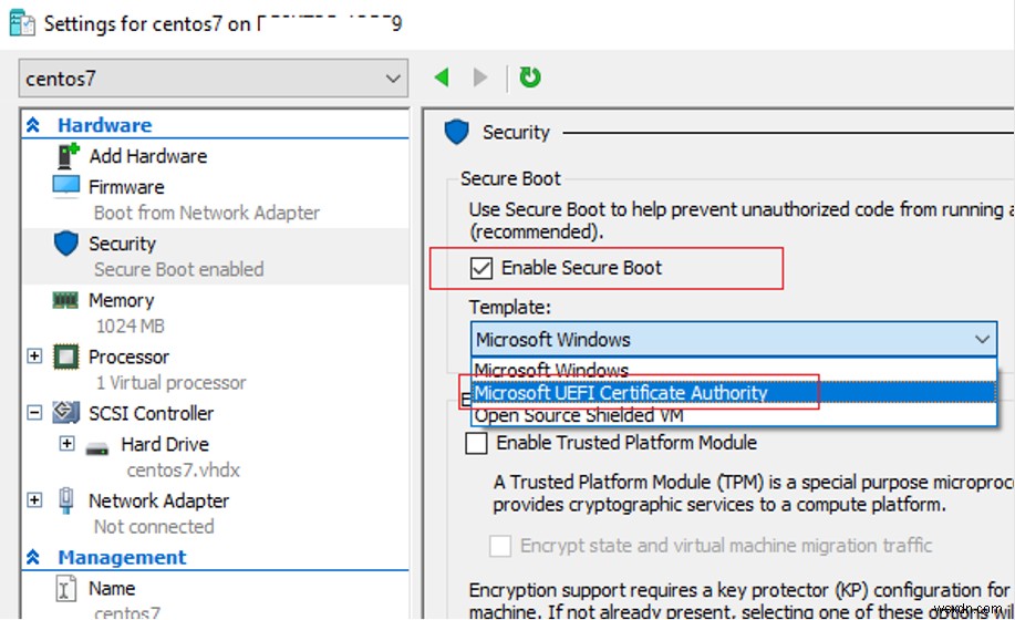 Hyper-V Boot Error: The Image’s Hash and Certificate Are not Allowed