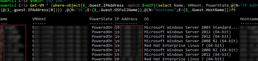 VMWare: How to Find VMs by IP or MAC Address?