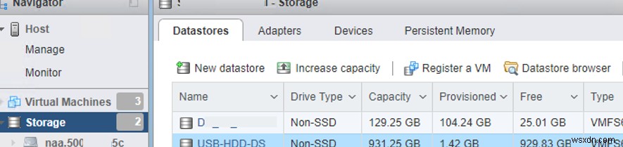Accessing USB Flash Drive from VMWare ESXi