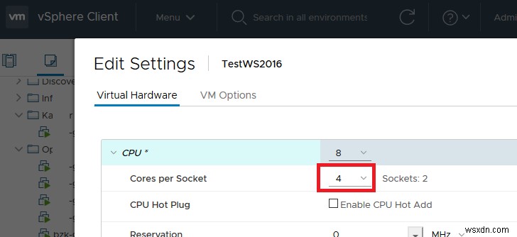 Selecting the Number of vCPUs and Cores for a Virtual Machine