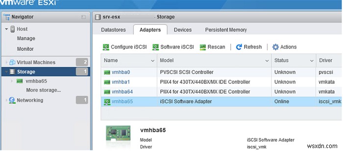 Configuring iSCSI Datastore (LUN) on VMware ESXi