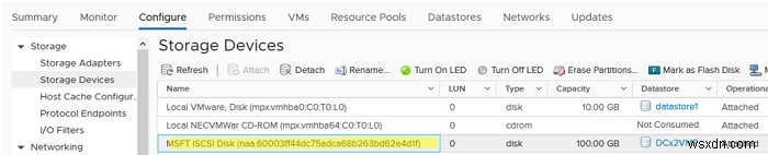 Configuring iSCSI Datastore (LUN) on VMware ESXi