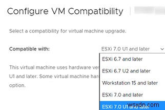 How to Upgrade VM Hardware Version in VMware ESXi?