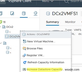 Increasing VMFS Datastore Capacity on VMware ESXi (vSphere)
