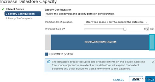 Increasing VMFS Datastore Capacity on VMware ESXi (vSphere)