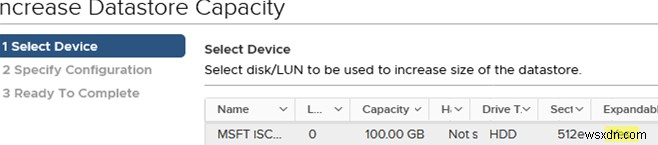 Increasing VMFS Datastore Capacity on VMware ESXi (vSphere)