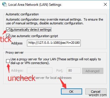 Windows Could Not Automatically Detect This Network’s Proxy Settings on Windows 10