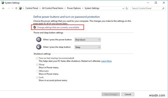 Fixed: Sleep Option Missing From Power Options on Windows 10