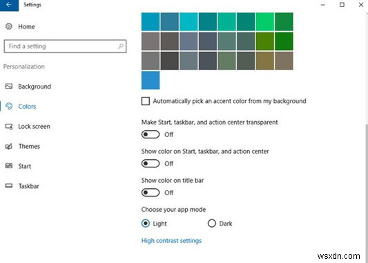 How to Customize Windows 10 Color