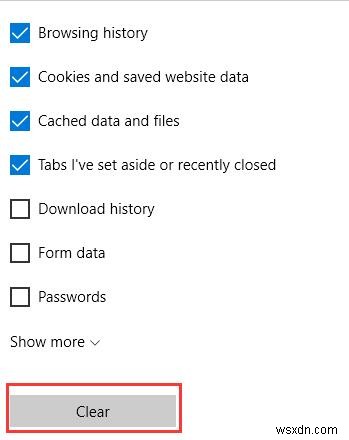 How to Clean History, Cache, Data, Cookies in Microsoft Edge
