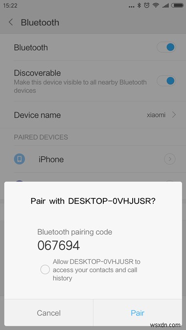 How to Connect Xiaomi Phone to Laptop Via Bluetooth