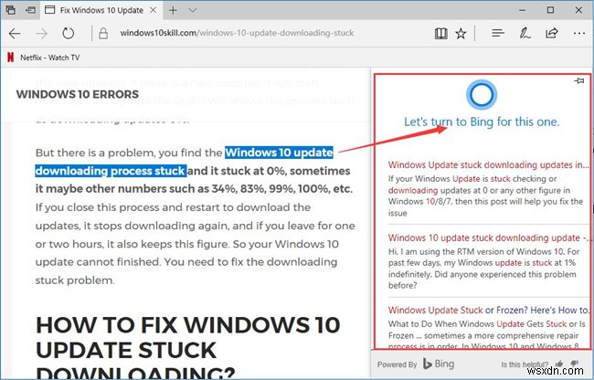 How to Use Cortana in Microsoft Edge