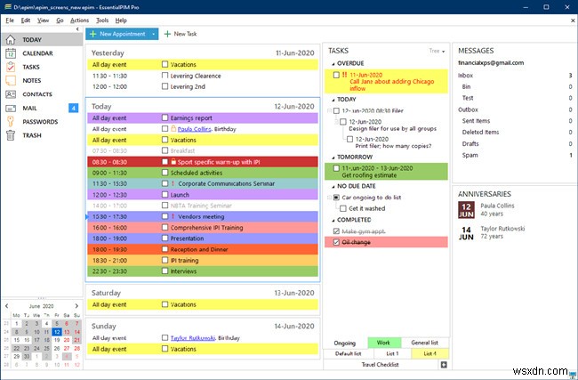 Personal Information Manager for Windows- How it Helps Organizing Our Daily Activities