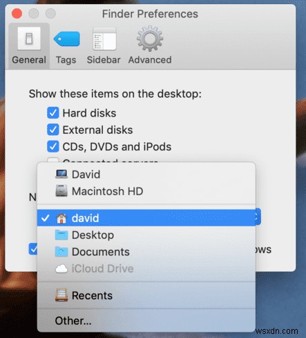 How to Set the default Finder folder on Mac