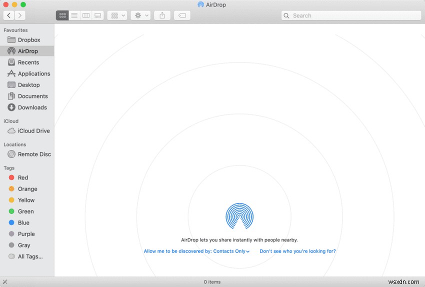 How to use Airdrop to Send Files on Mac Devices